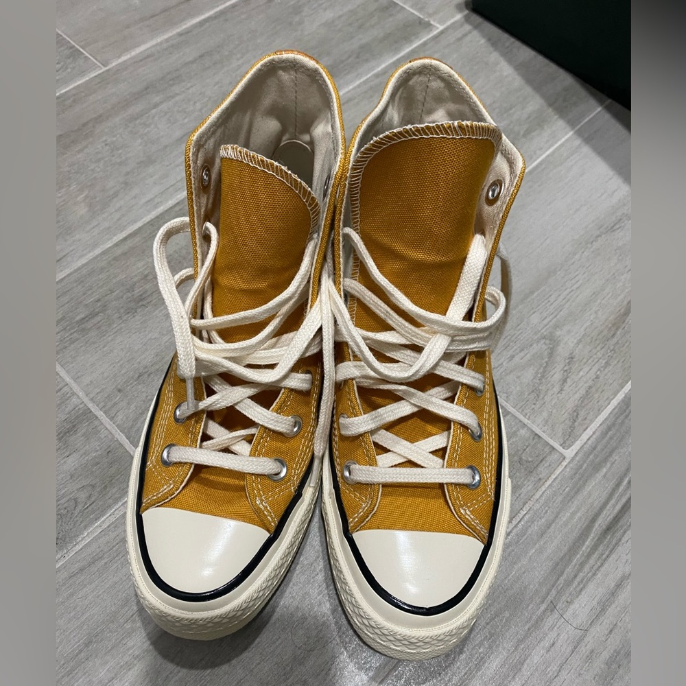 Mustard Yellow converse